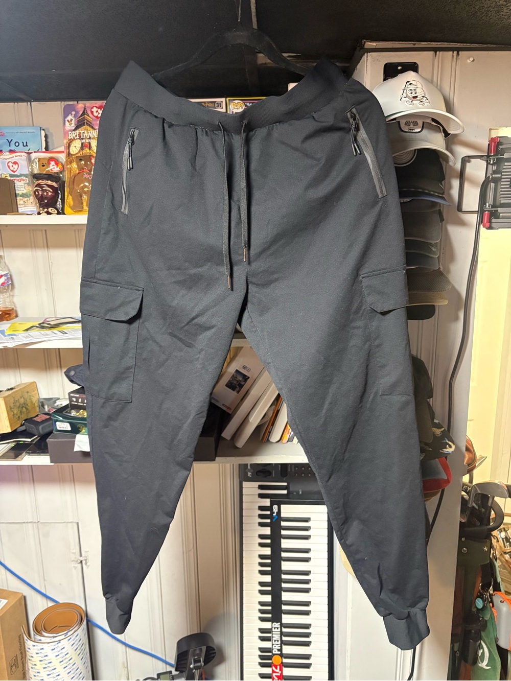 Women’s Black Cargo Jogger Pants - Casual Utility Style